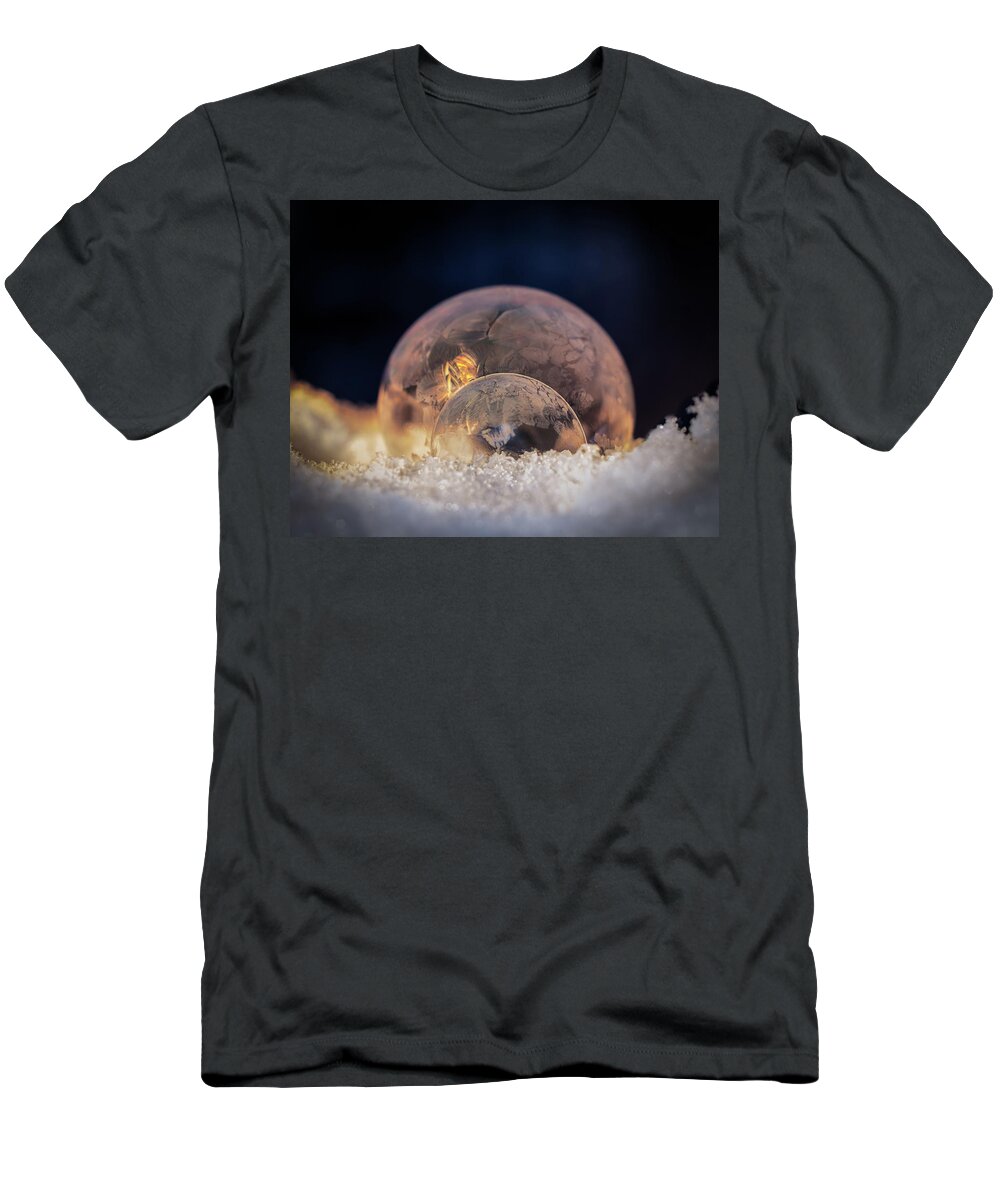 Frozen T-Shirt featuring the photograph Double Bubbles by Brian Caldwell