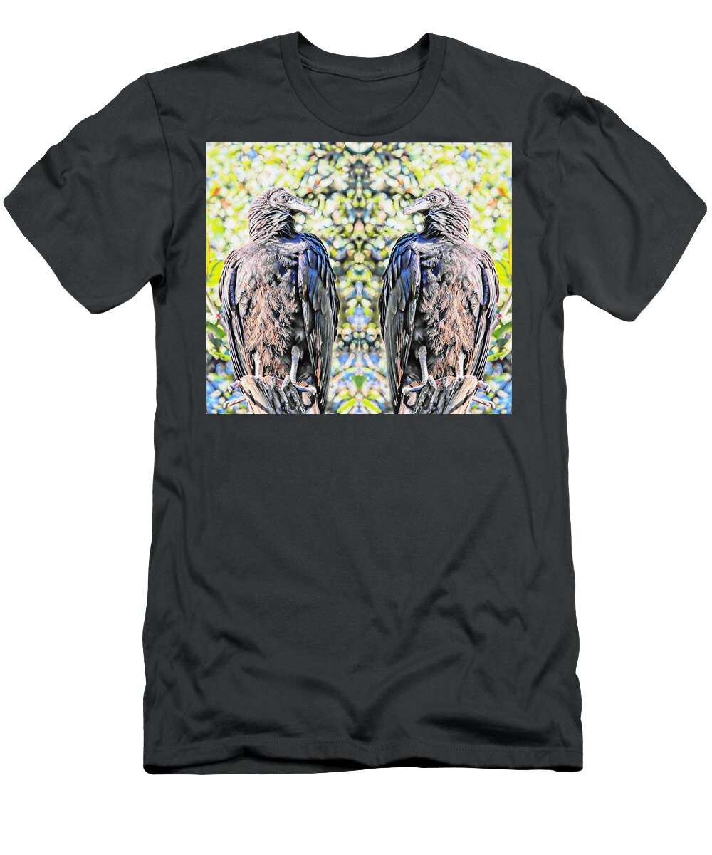 Bird T-Shirt featuring the photograph Double Trouble by Stoney Lawrentz