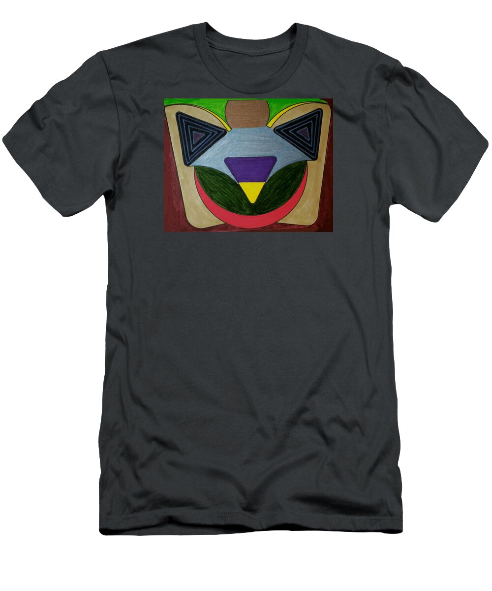 Geometric Art T-Shirt featuring the glass art Dream 106 by S S-ray
