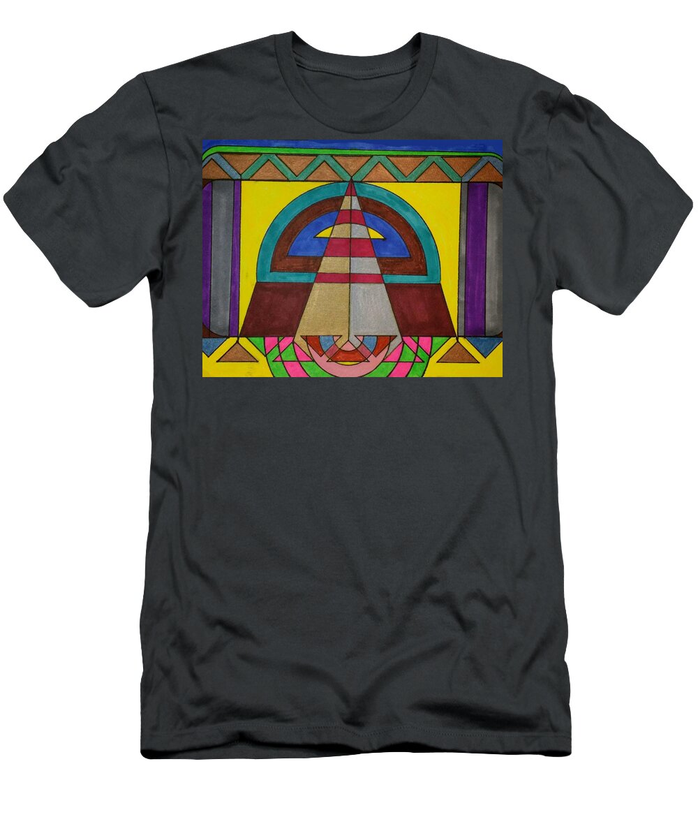 Geometric Art T-Shirt featuring the glass art Dream 68 by S S-ray