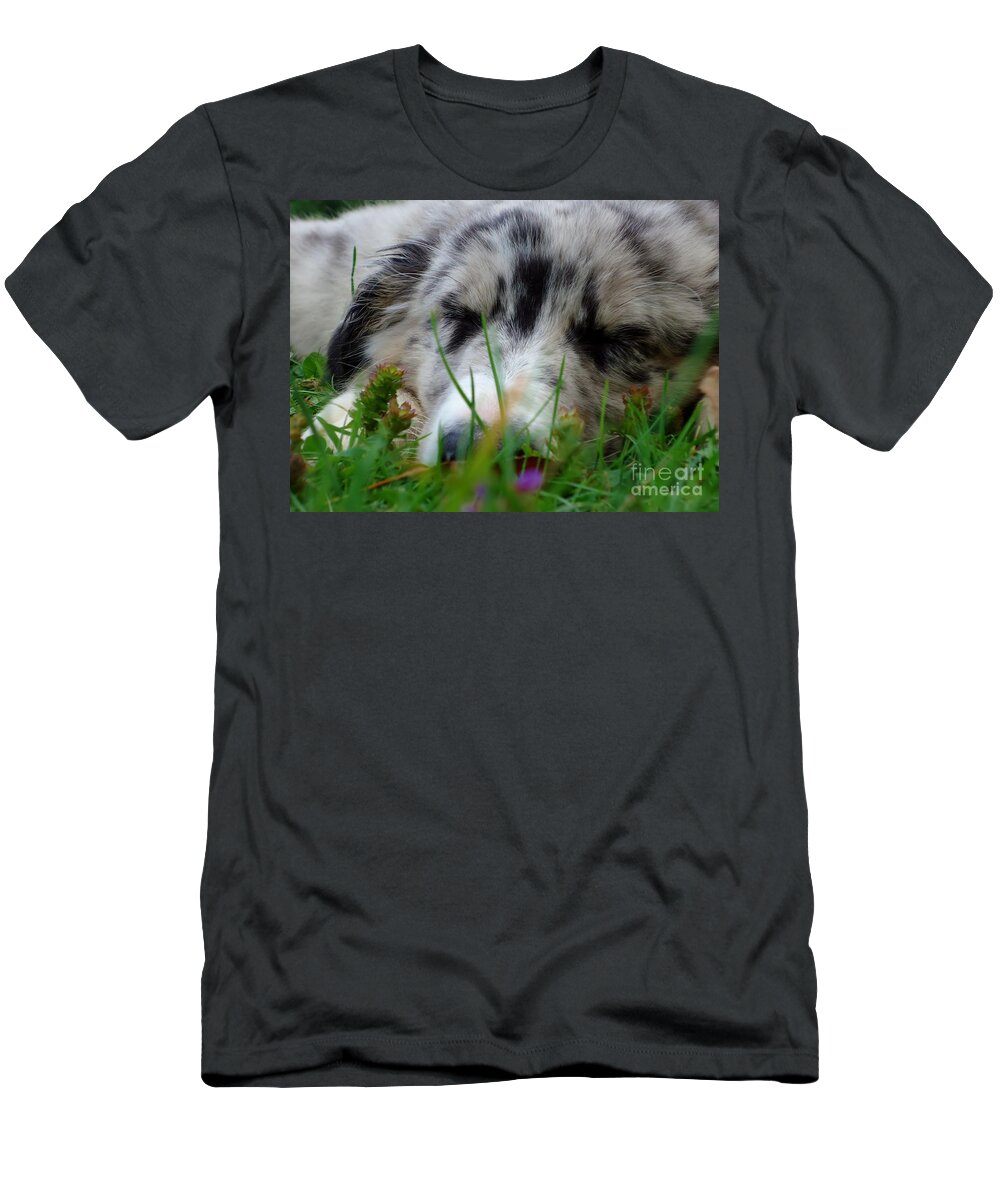 Puppy T-Shirt featuring the photograph Dreamer by Art Dingo