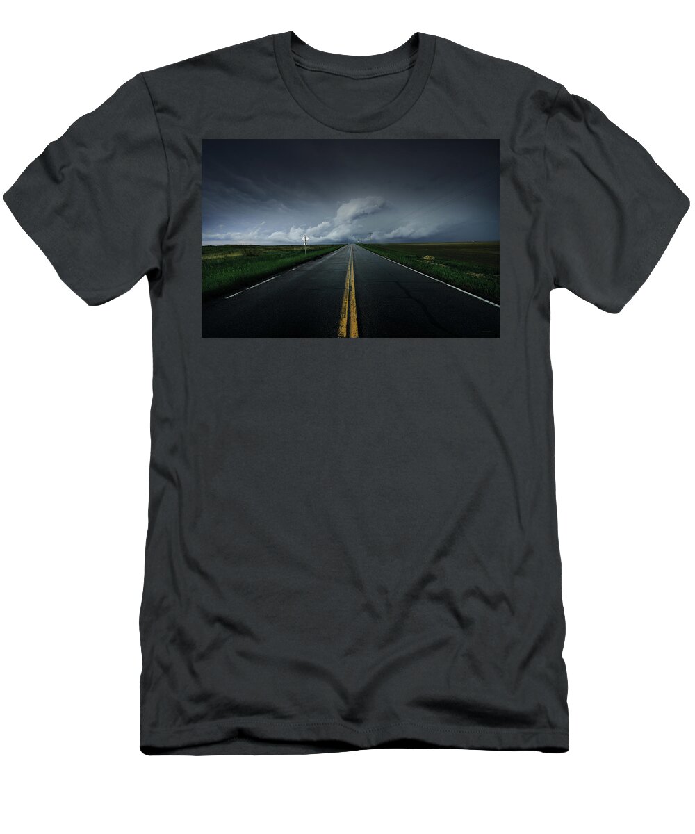 Drifting T-Shirt featuring the photograph Drifting Left Of Center by Brian Gustafson