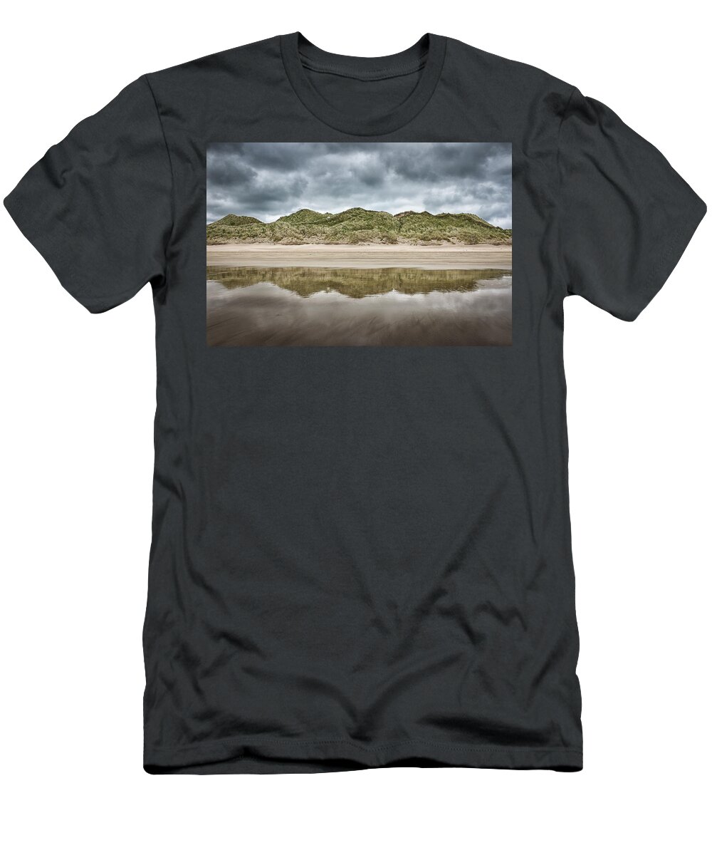 Benone T-Shirt featuring the photograph Dune Reflection by Nigel R Bell