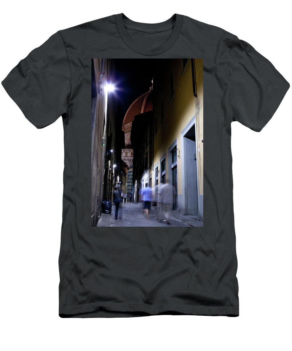 Duomo T-Shirt featuring the photograph Duomo in the Dark by Matthew Wolf