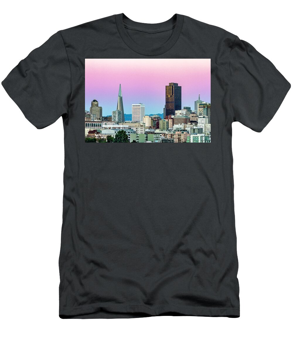 Dusk T-Shirt featuring the photograph Dusk in San Francisco by Bill Gallagher