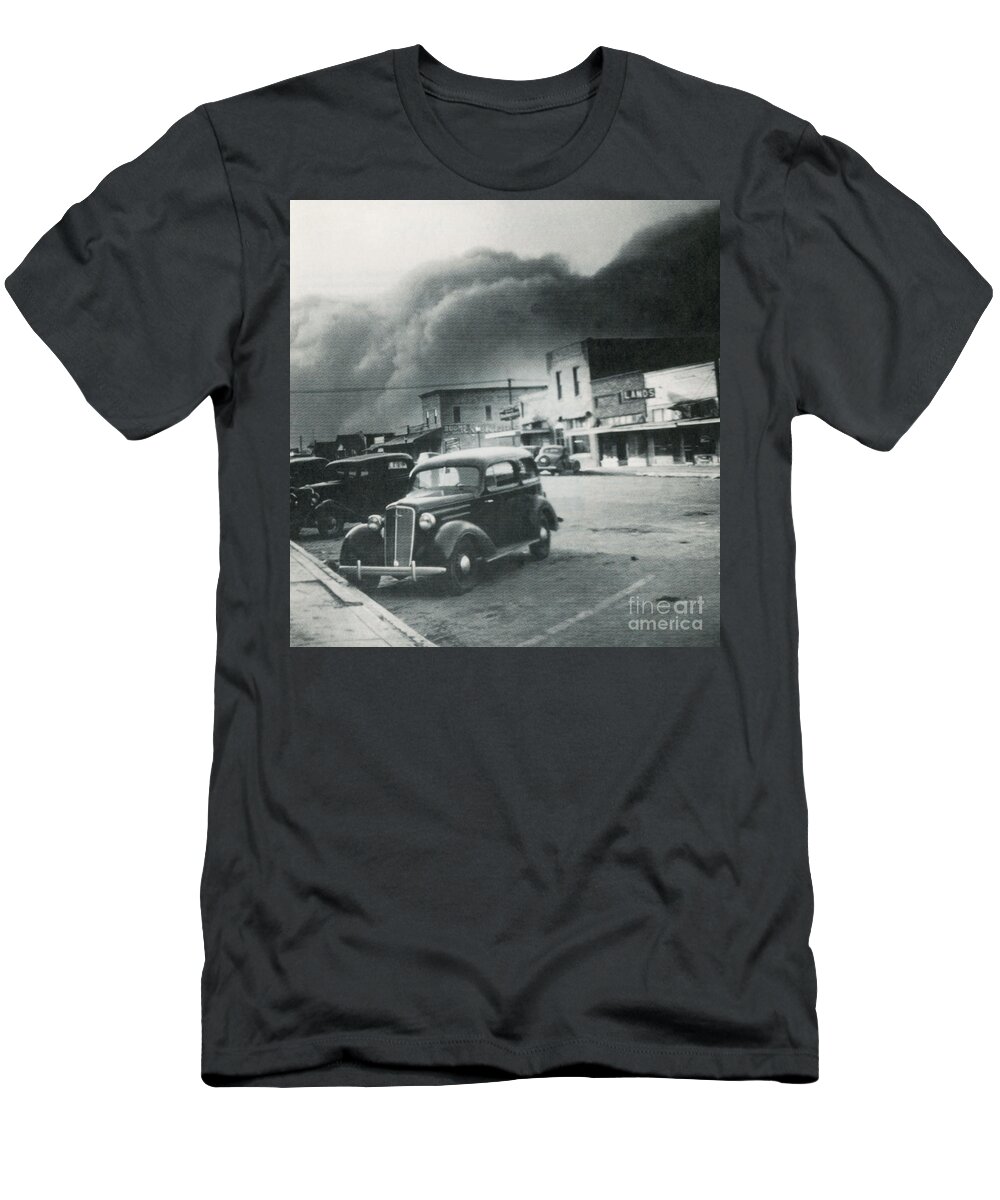 Weather T-Shirt featuring the photograph Dust Bowl Of The 1930s, Elkhart, Kansas by Science Source