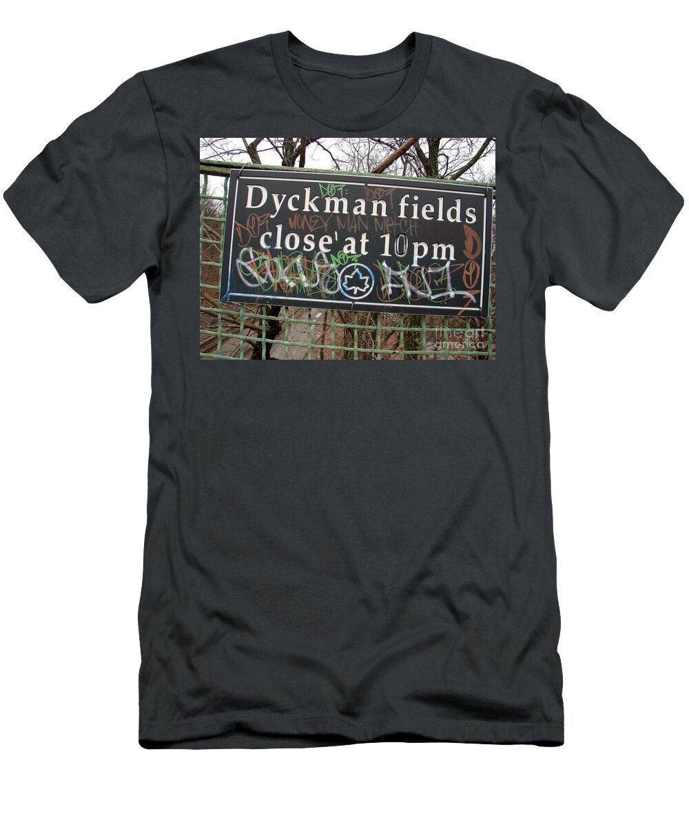 Inwood Hill Park T-Shirt featuring the photograph Dyckman Fields by Cole Thompson