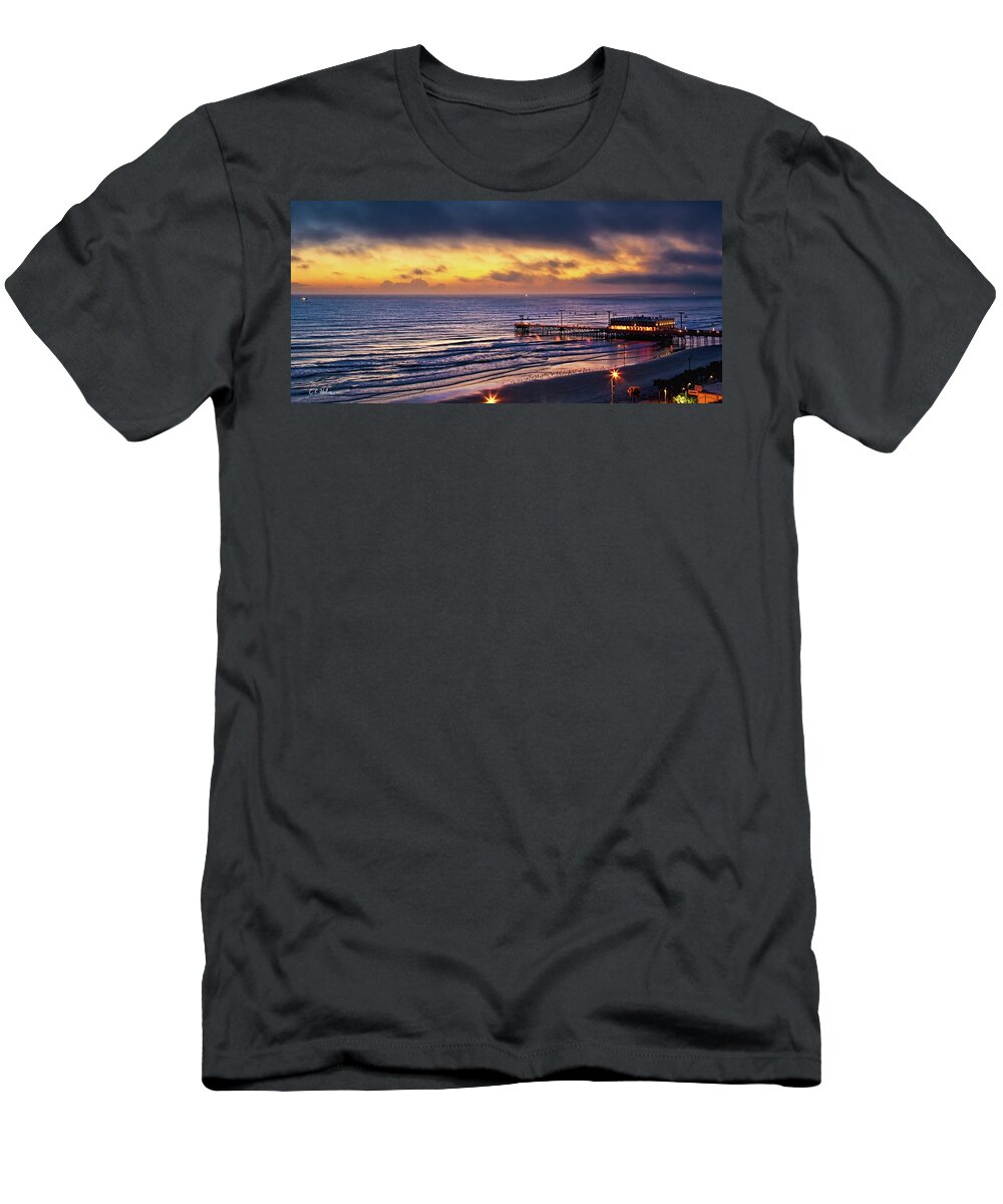 Beach T-Shirt featuring the photograph Early Morning In Daytona Beach by Christopher Holmes