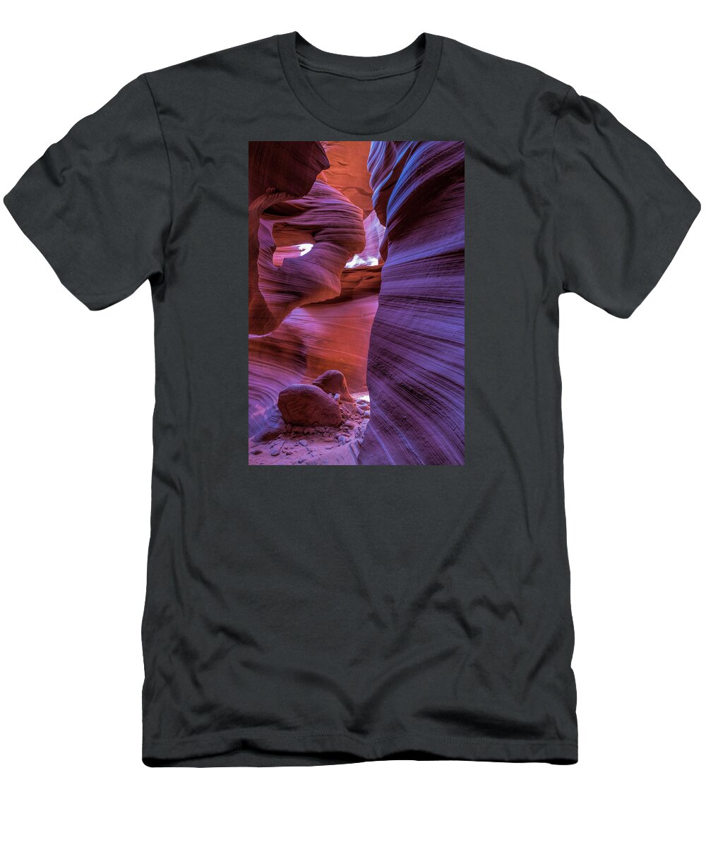 Antelope Canyon T-Shirt featuring the photograph Earth's Angel by Jonathan Davison