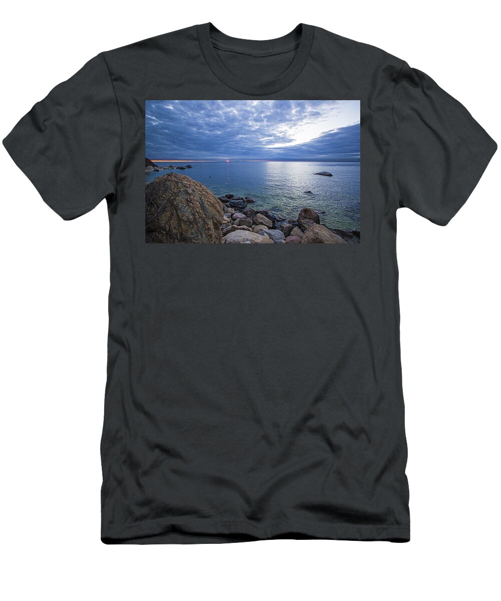 East Marion T-Shirt featuring the photograph East Marion Sunset by Robert Seifert