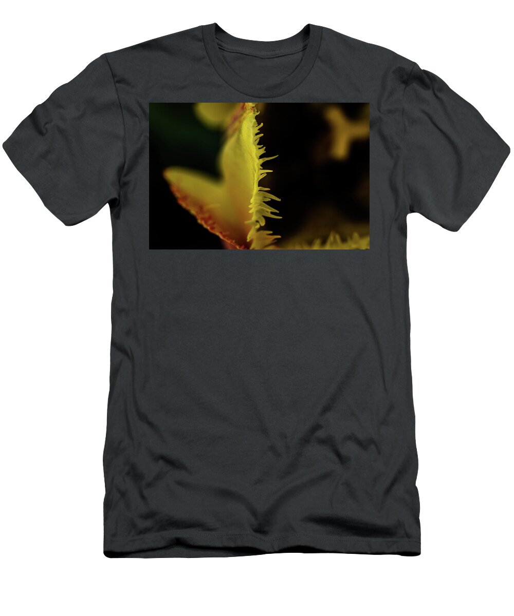Jay Stockhaus T-Shirt featuring the photograph Edge of the Tulip by Jay Stockhaus