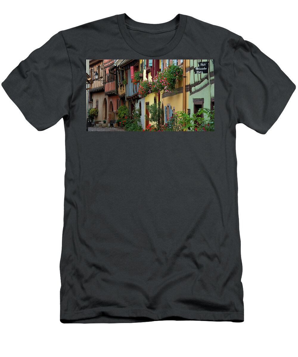 Eguisheim T-Shirt featuring the digital art Eguisheim by Super Lovely