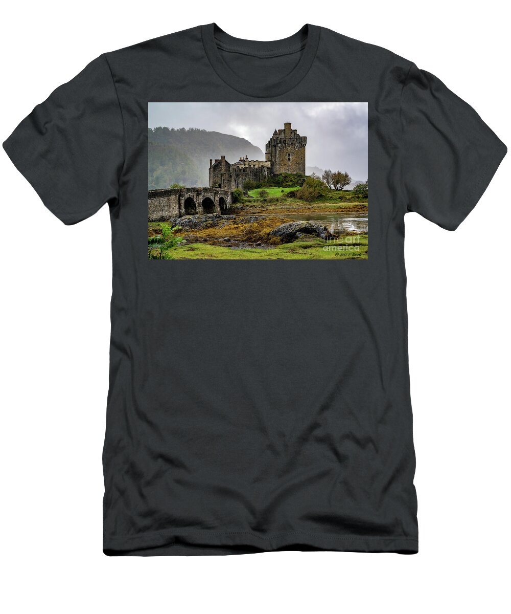 Eilean Donan Castle T-Shirt featuring the photograph Eilean Donan Castle by Sue Karski