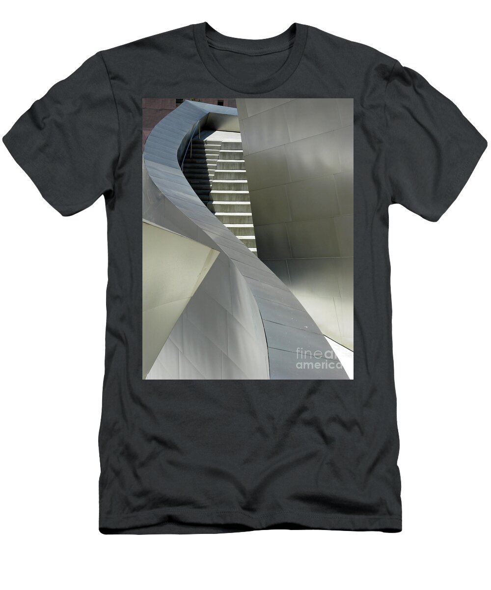 Steel T-Shirt featuring the photograph Elegance of Steel And Concrete by Ausra Huntington nee Paulauskaite