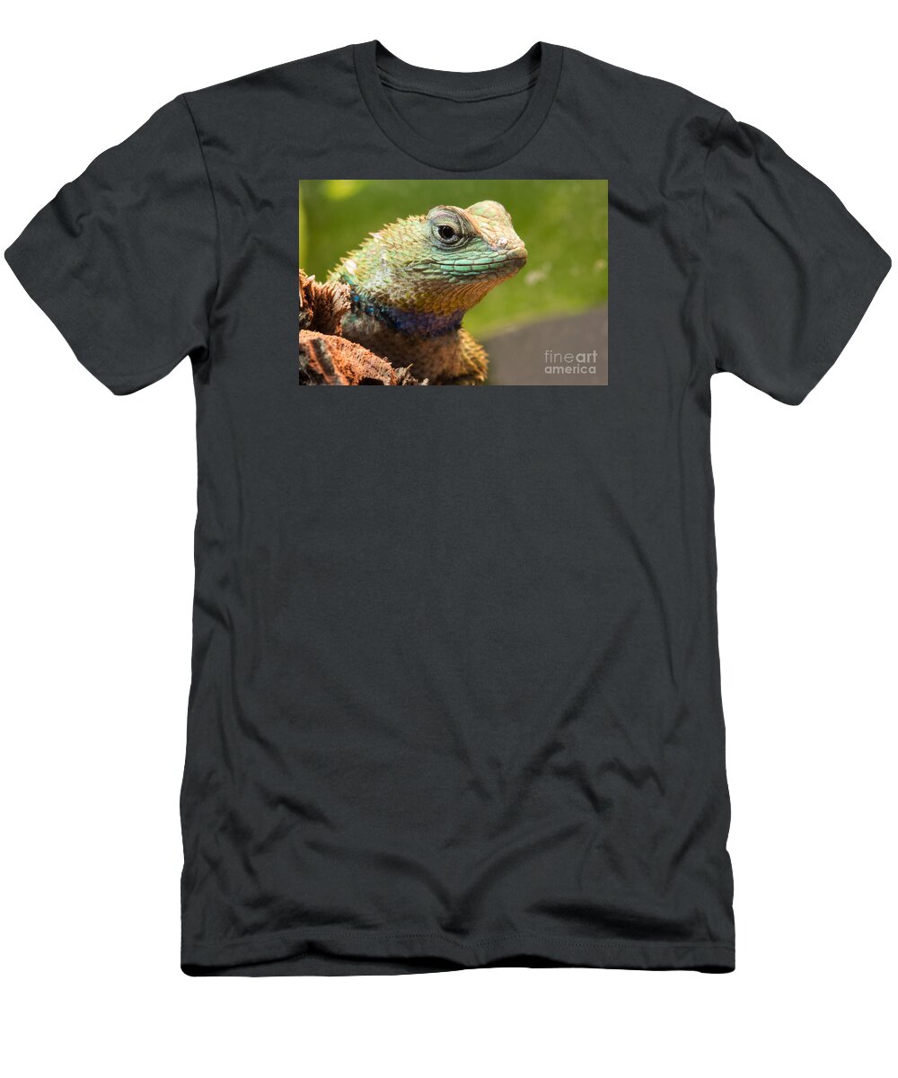 Sceloporus T-Shirt featuring the photograph Emerald Swift 2 by Shawn Jeffries