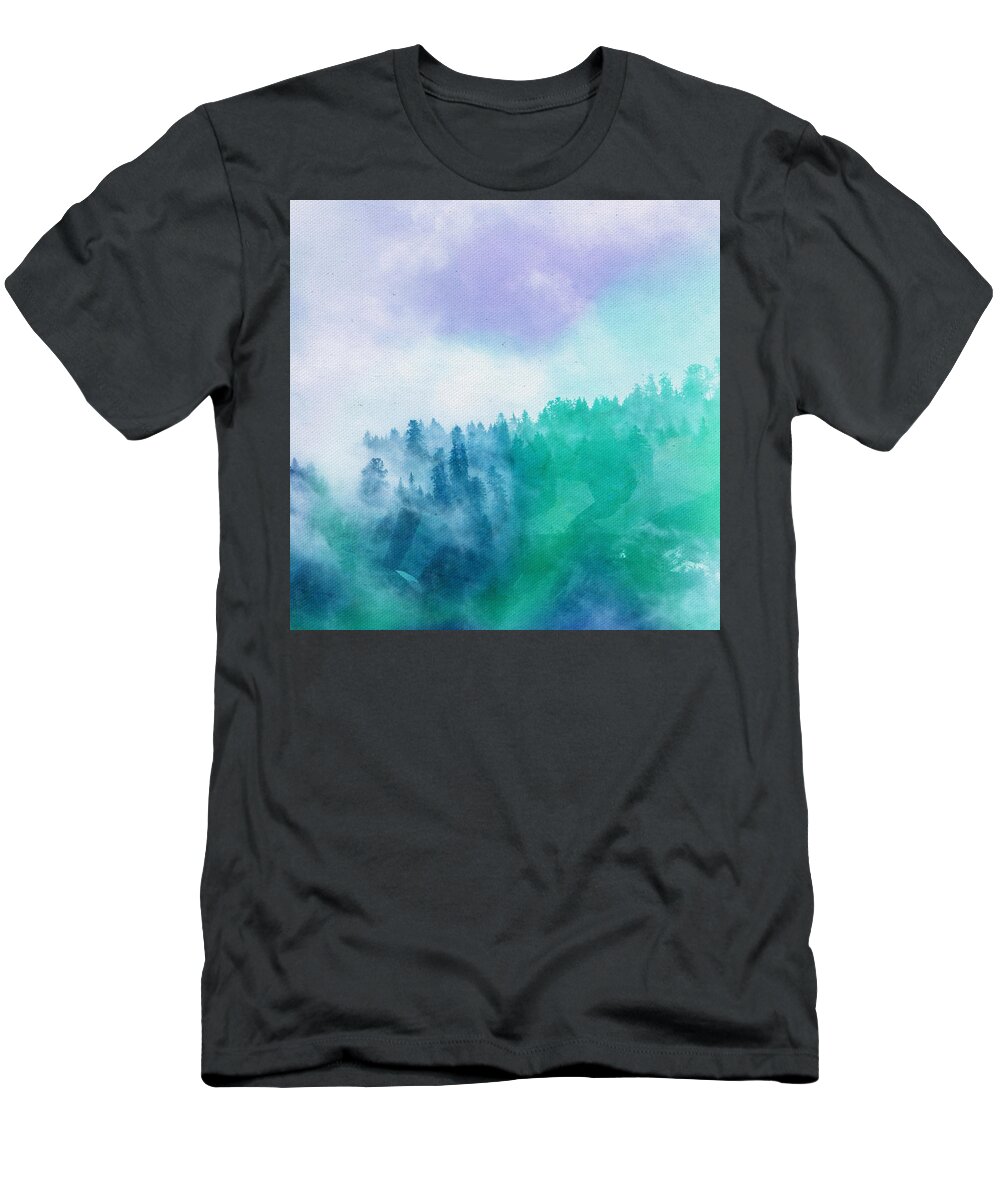 Graphic Design T-Shirt featuring the photograph Enchanted Scenery by Klara Acel