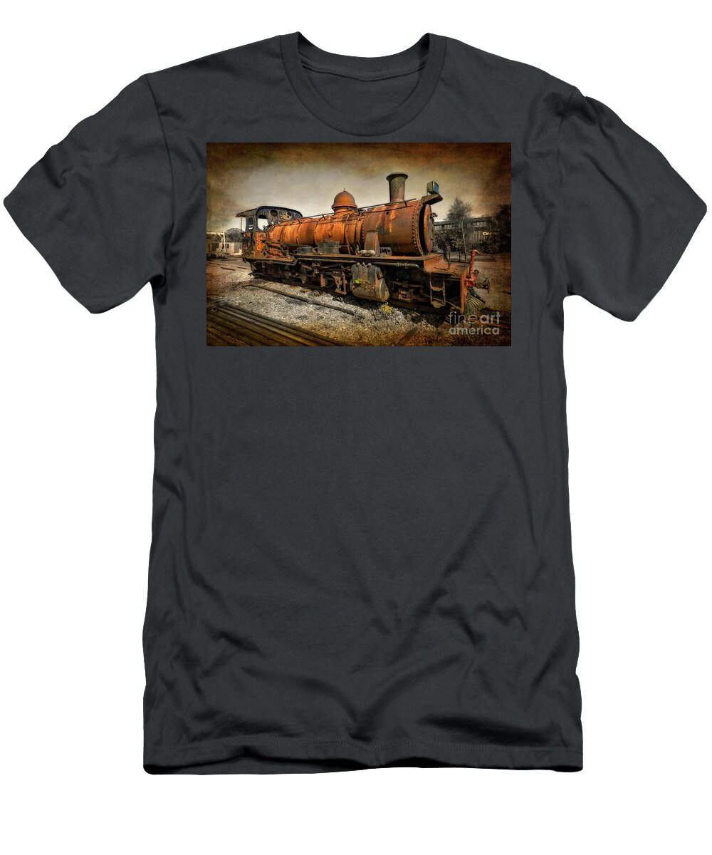 Dinas T-Shirt featuring the photograph End of the Line by Adrian Evans