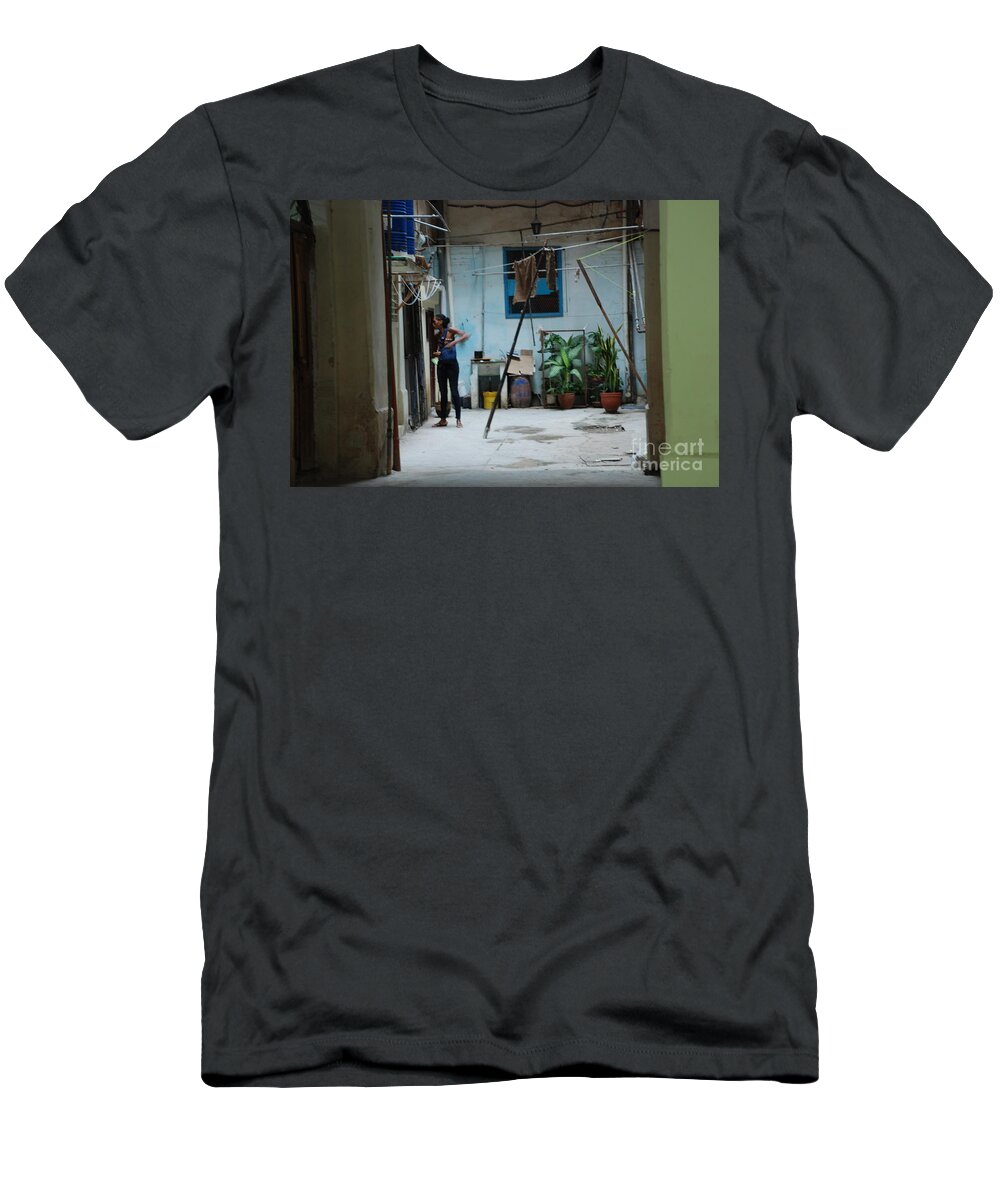 Cuba T-Shirt featuring the photograph Entrance by Jim Goodman