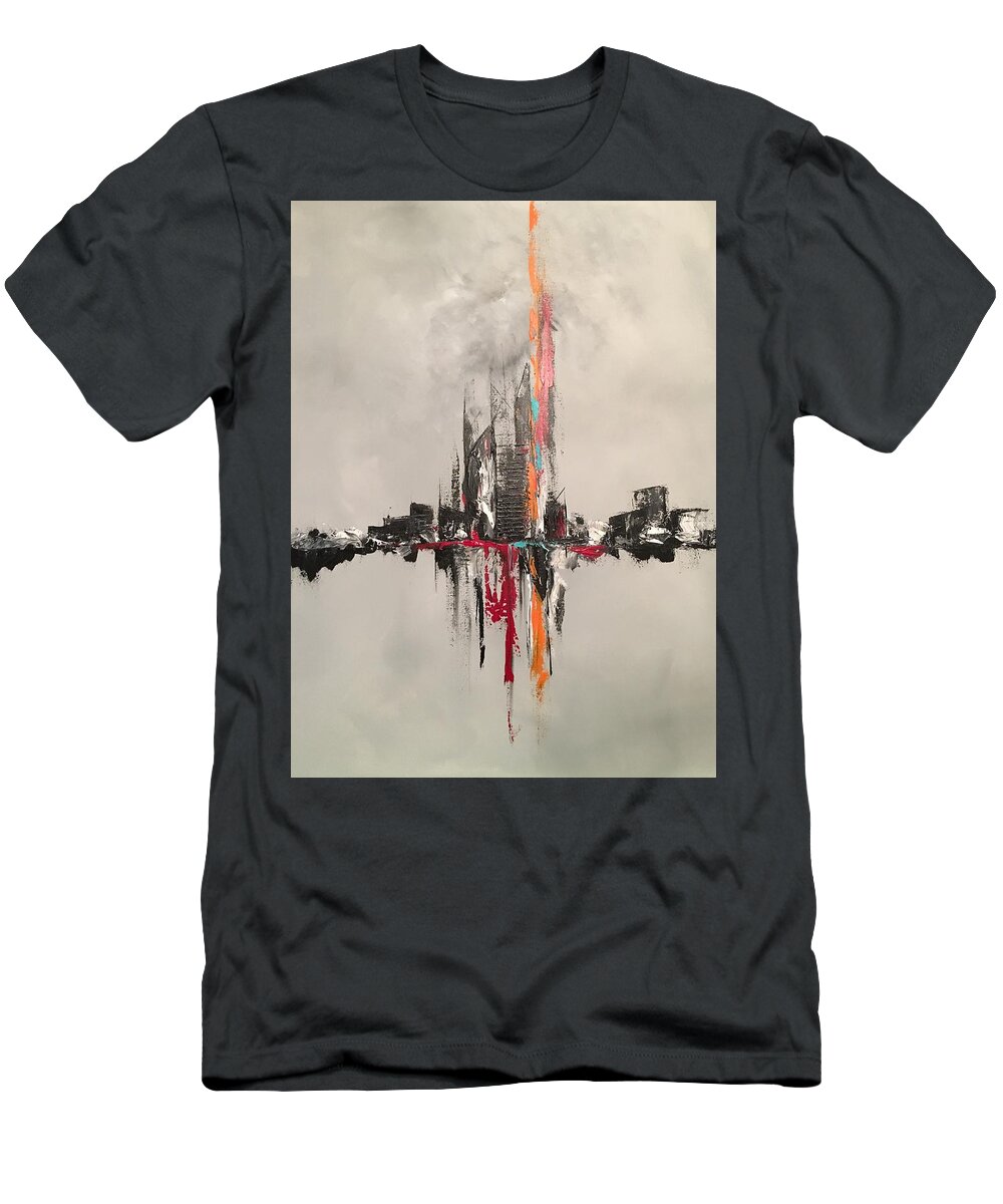 Abstract T-Shirt featuring the painting Eptiome by Soraya Silvestri