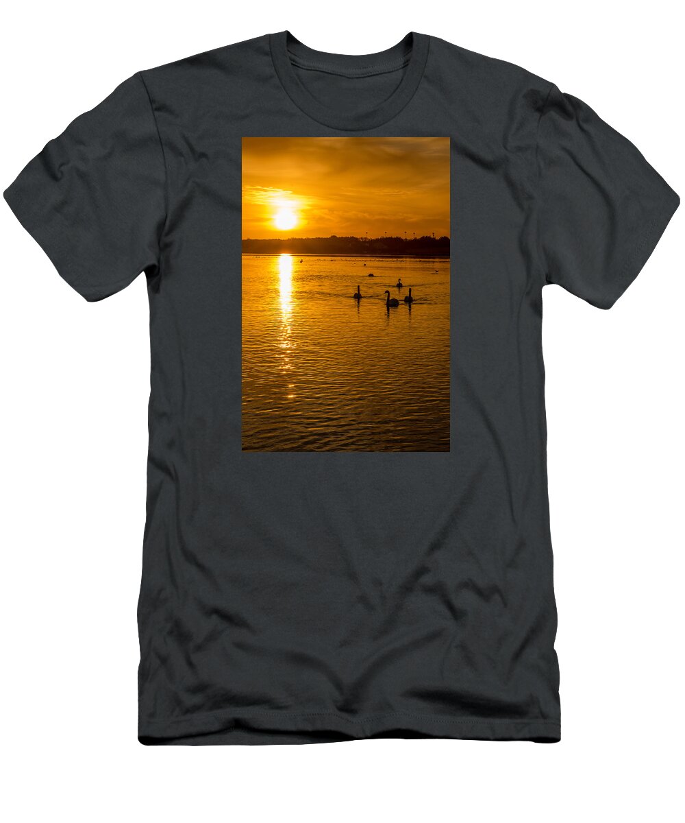 Outdoor T-Shirt featuring the photograph Estuary Sunset by Martina Fagan