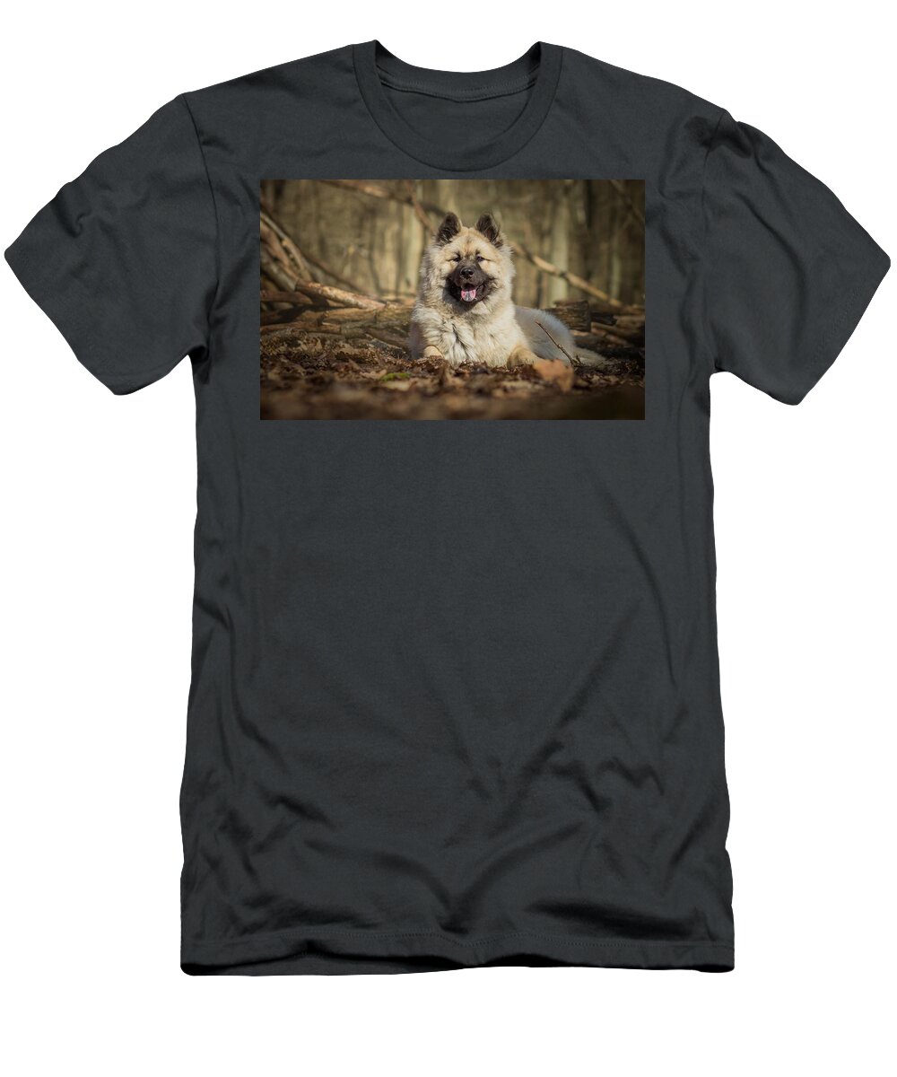 Eurasier T-Shirt featuring the photograph Eurasier by Maye Loeser