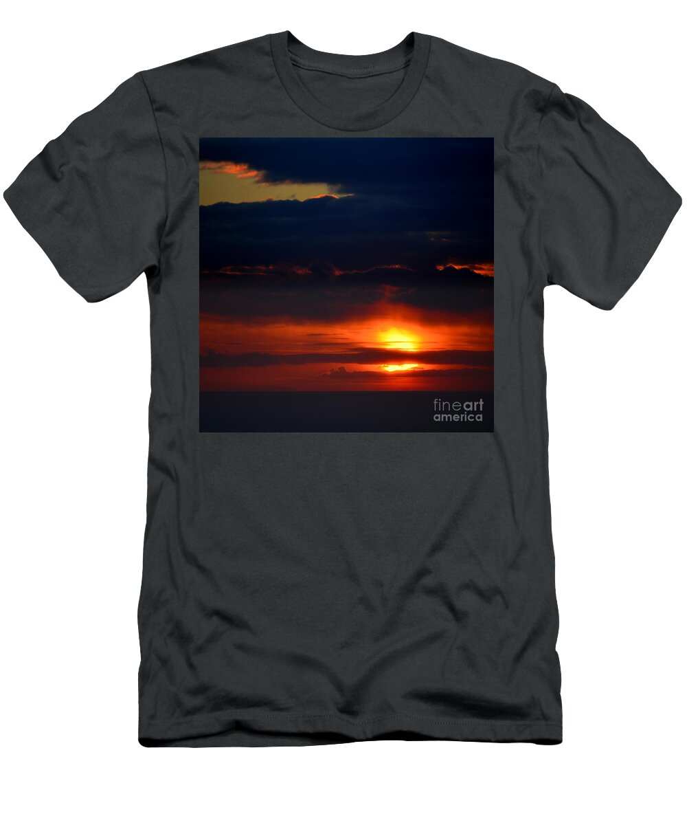 Evening Abstract 2 T-Shirt featuring the photograph Evening Abstract 2 by Paul Davenport