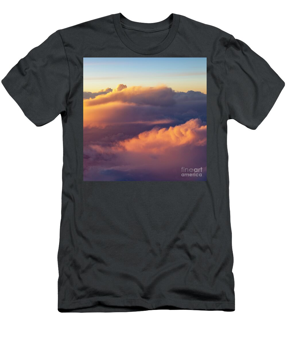 Colorful T-Shirt featuring the photograph Evening Clouds III by Brian Jannsen