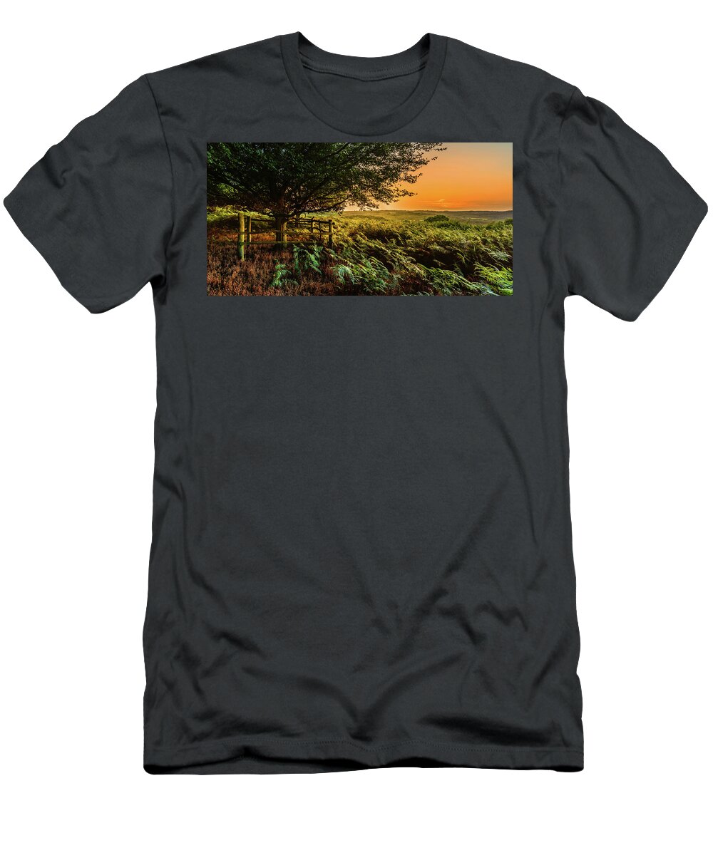 Sunset T-Shirt featuring the photograph Evening Glow by Nick Bywater