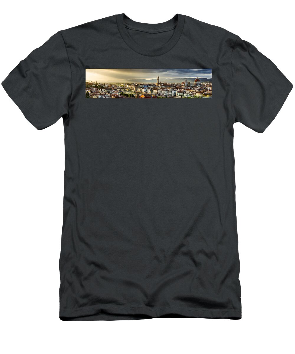 Florence T-Shirt featuring the photograph Evening in Florence by Weston Westmoreland