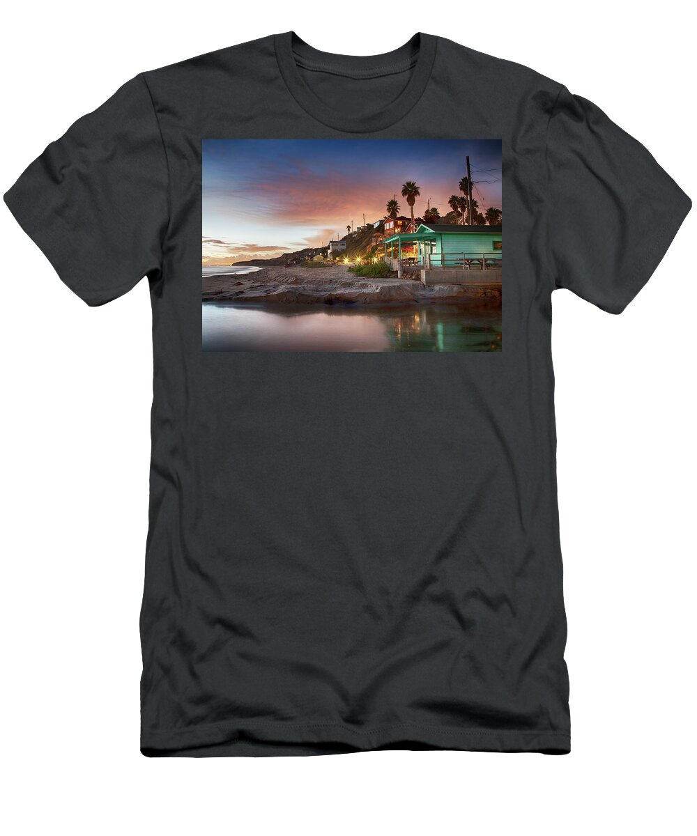 Crystal Cove T-Shirt featuring the photograph Evening Reflections, Crystal Cove by Cliff Wassmann