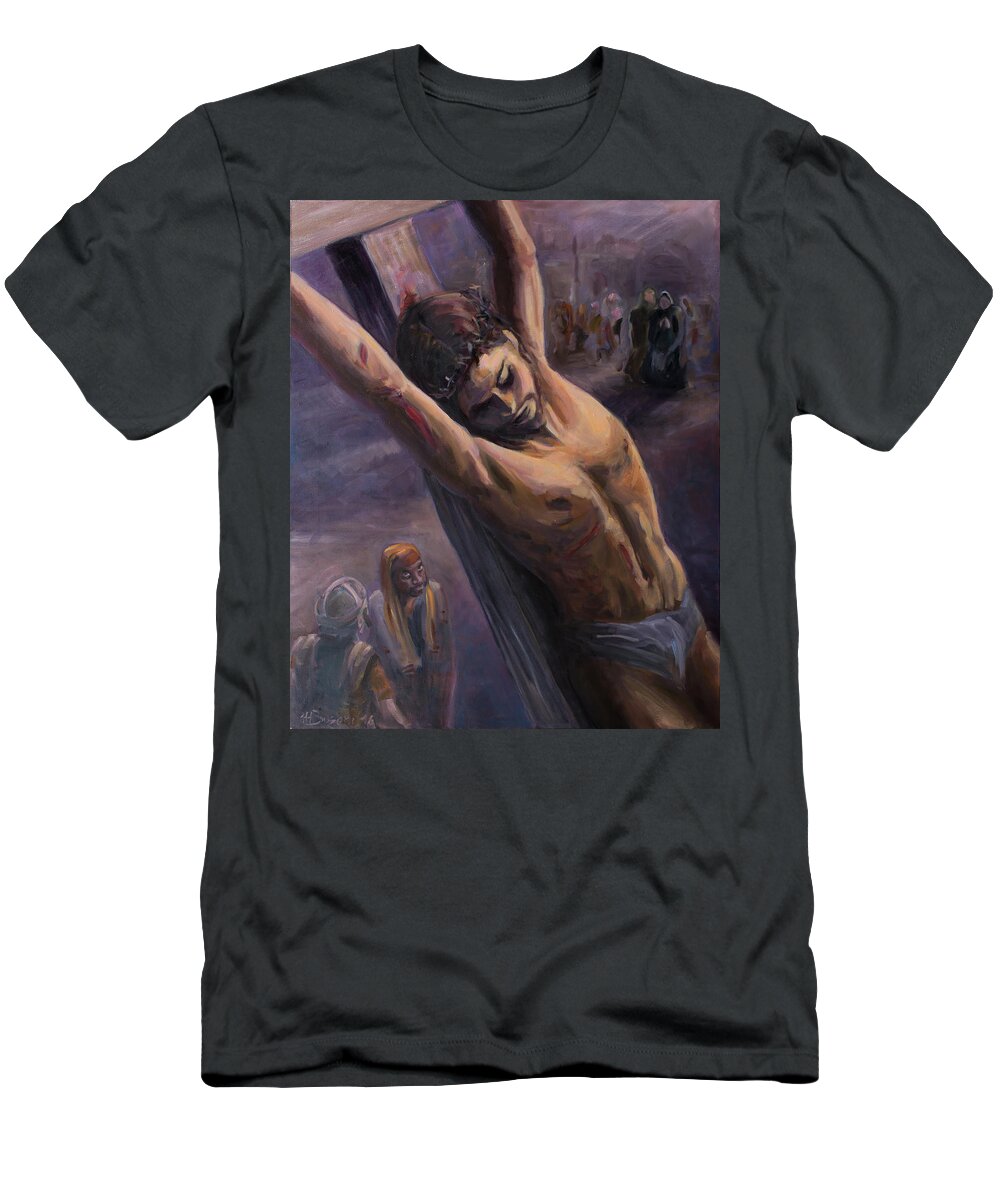 Jesus T-Shirt featuring the painting Extreme Sacrifice by Marco Busoni