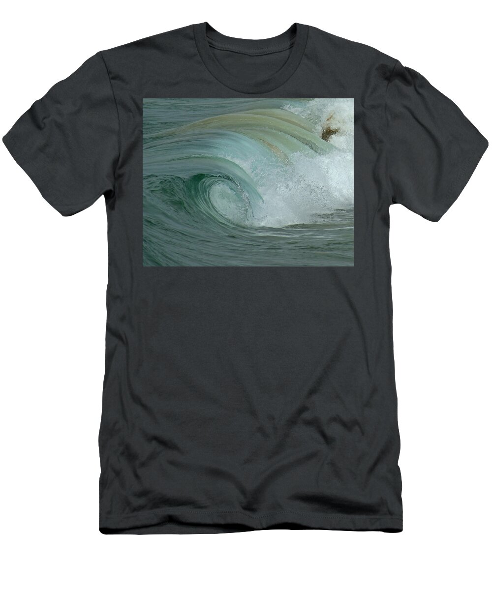 Ocean T-Shirt featuring the digital art Eye of the Dragon by Ernest Echols