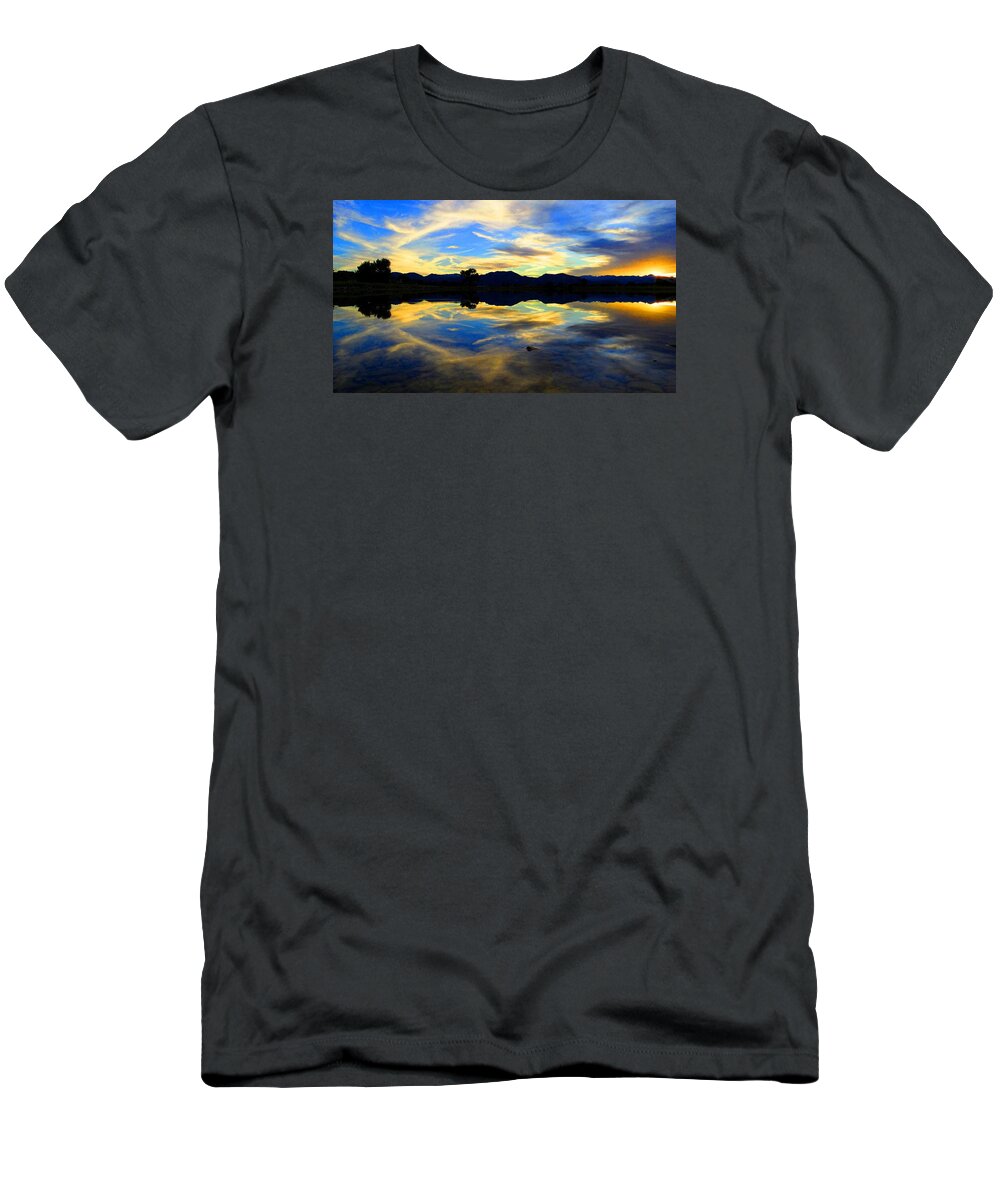 Colorado Sunset T-Shirt featuring the photograph Eye of the Mountain by Eric Dee