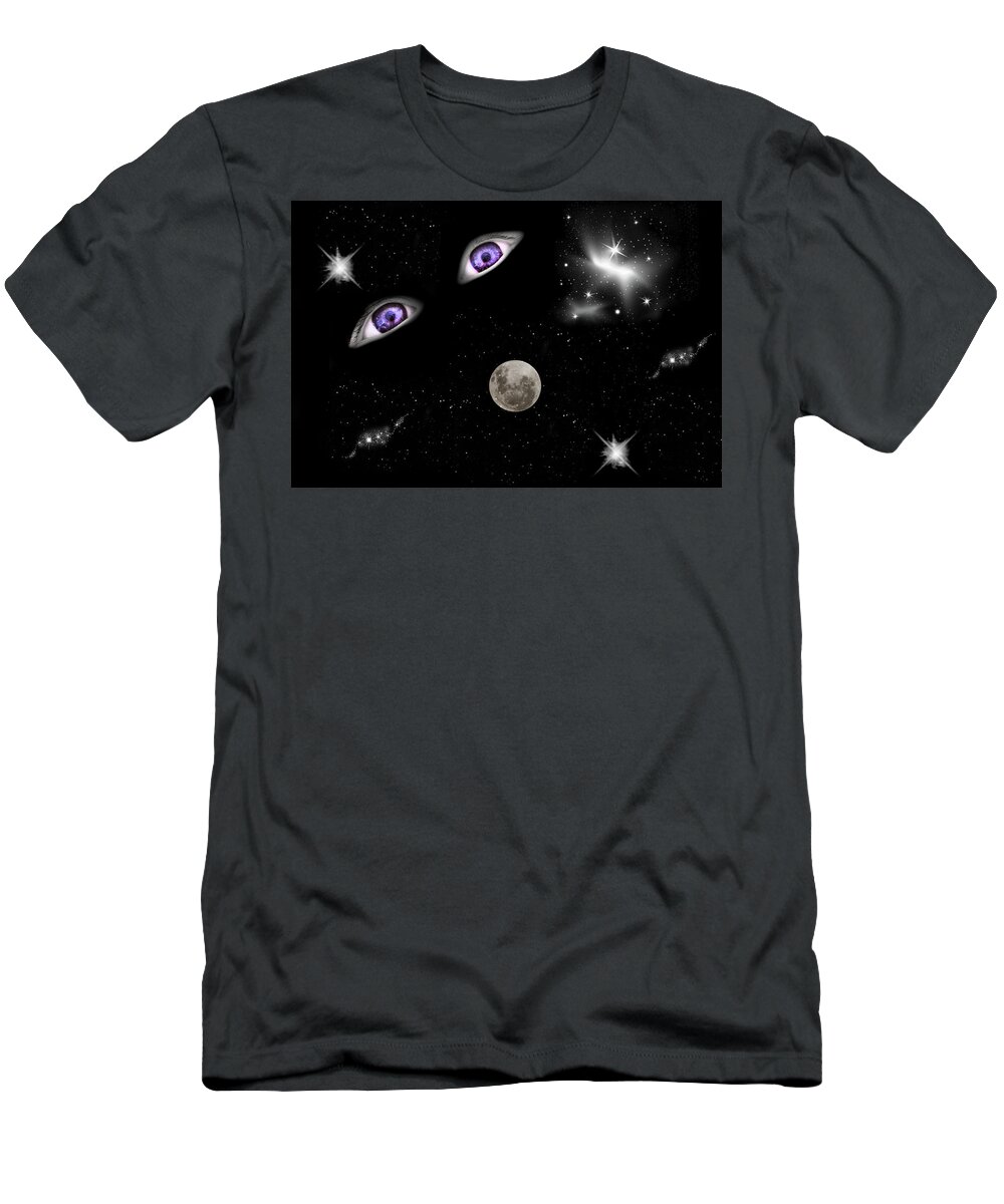 Universe T-Shirt featuring the photograph Eyes Of Universe by Miroslava Jurcik