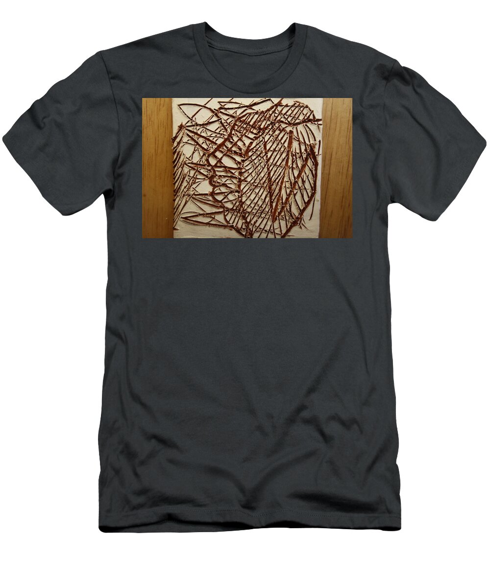 Jesus T-Shirt featuring the ceramic art Ezra - tile by Gloria Ssali