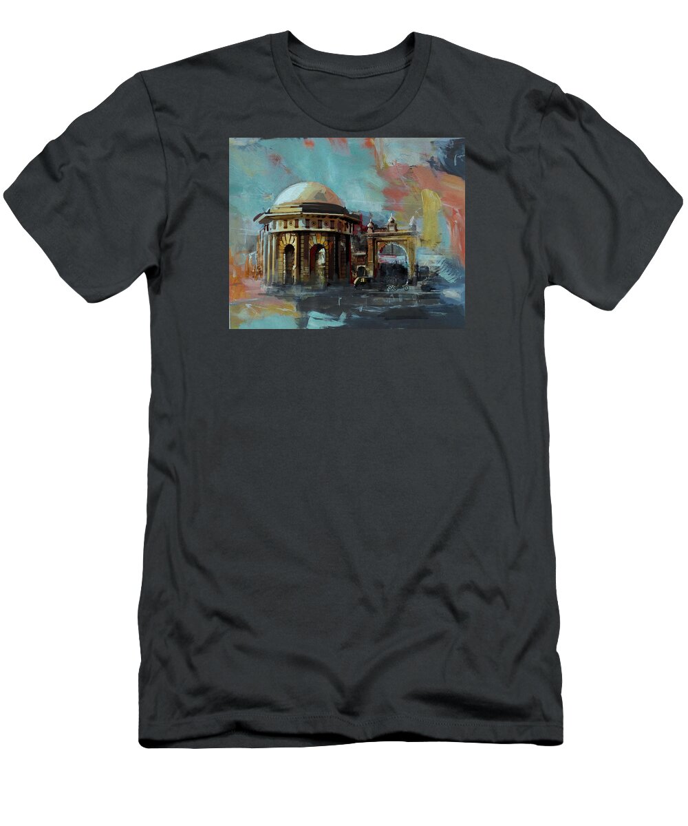 Polo T-Shirt featuring the painting Faisalabad 7b by Maryam Mughal