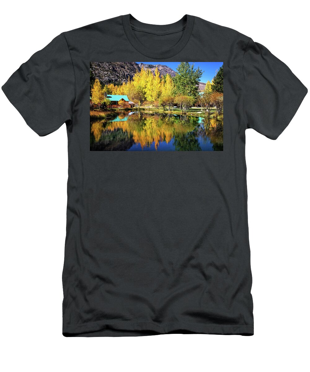 Double Eagle T-Shirt featuring the photograph Fall Reflections at the Double Eagle by Lynn Bauer