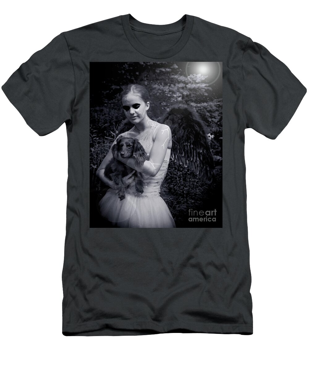 Angel T-Shirt featuring the photograph Fallen Angel by Rebecca Margraf