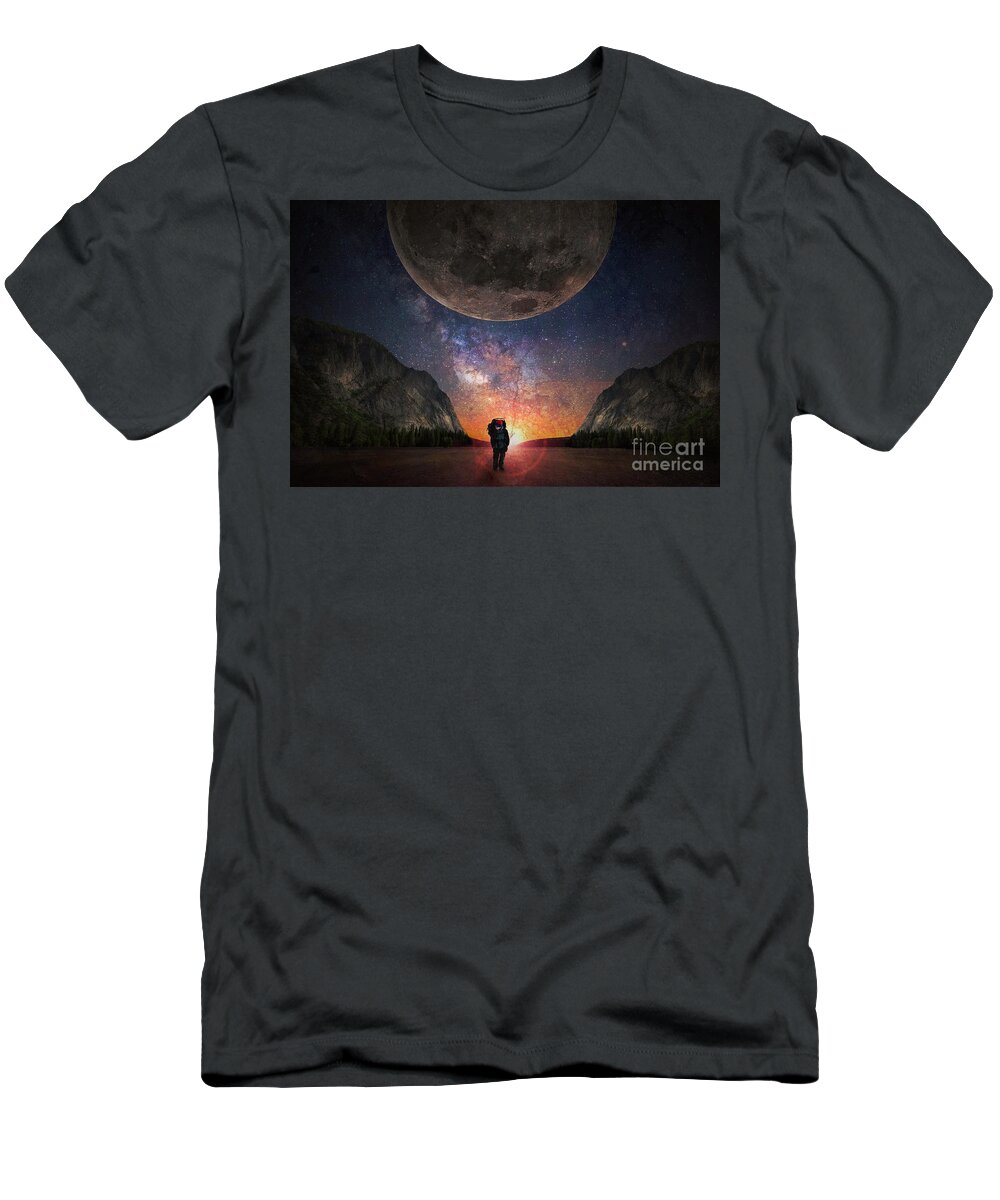 Fantasy T-Shirt featuring the photograph Fantasy Hike by Joann Long