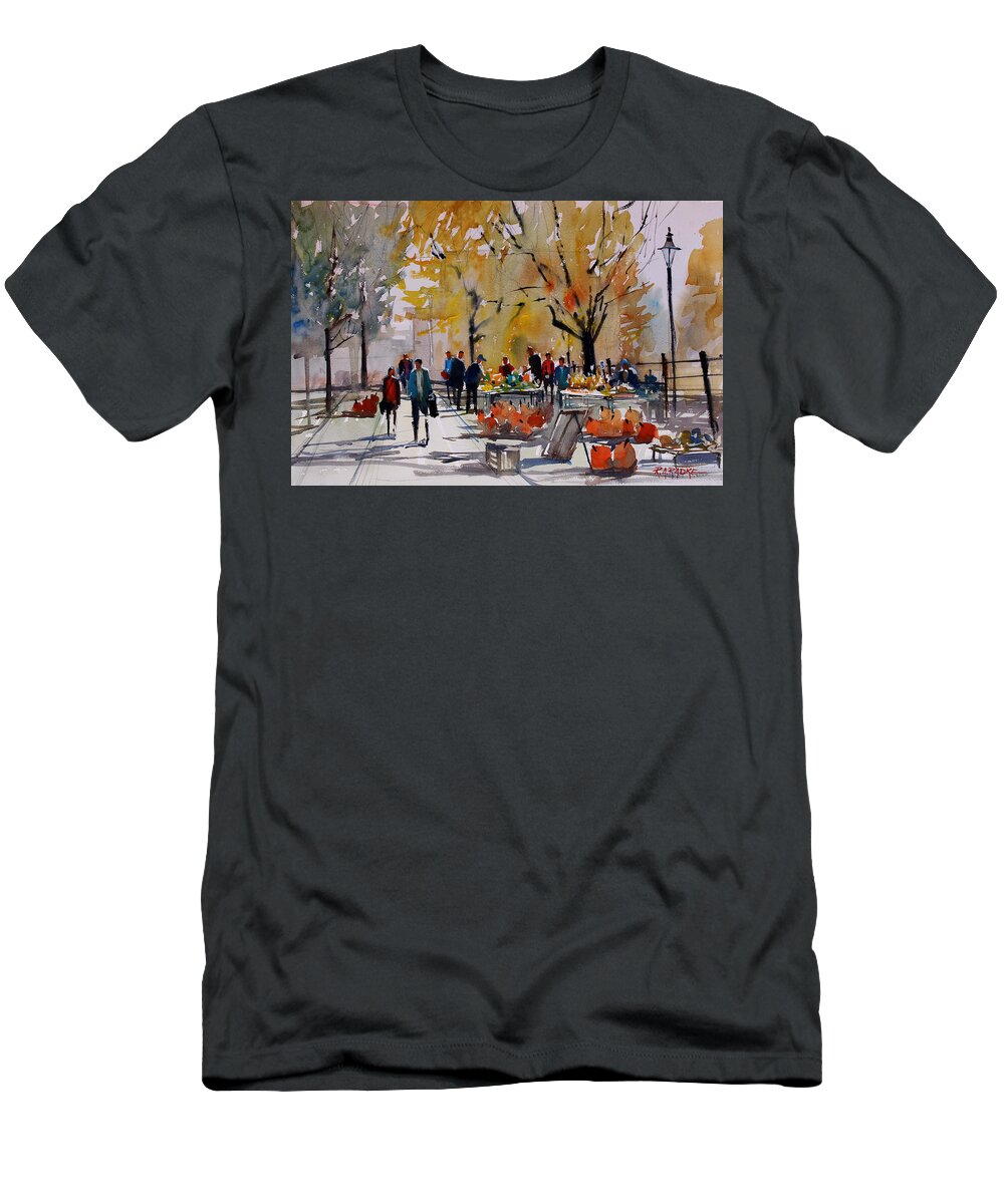 Ryan Radke T-Shirt featuring the painting Farm Market - Menasha by Ryan Radke
