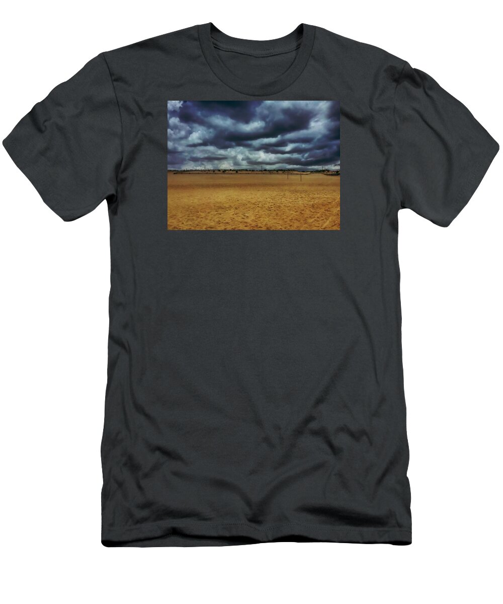 Beach T-Shirt featuring the photograph Fenwick Dunes by Chris Montcalmo