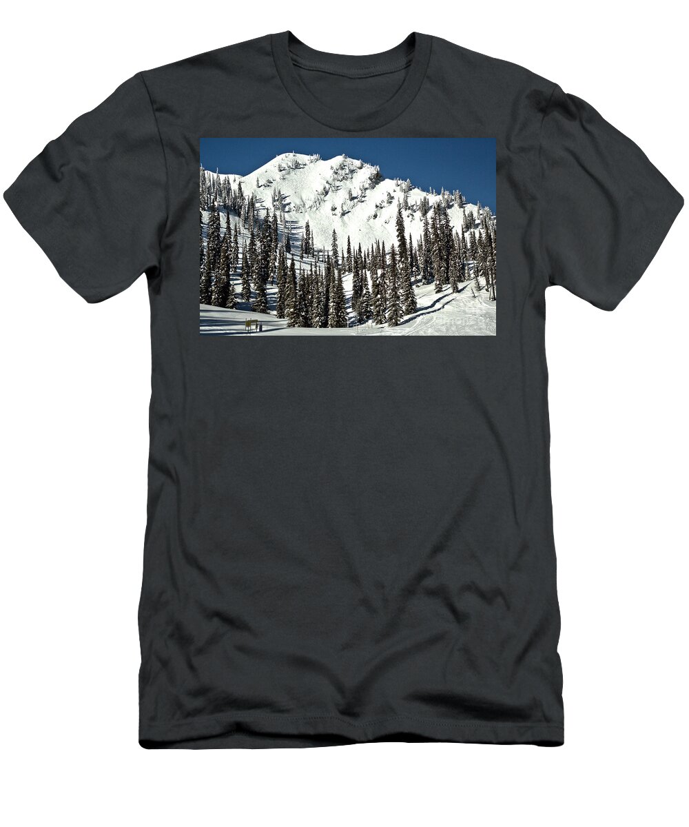 Fernie T-Shirt featuring the photograph Fernie Skiers Paradise by Adam Jewell