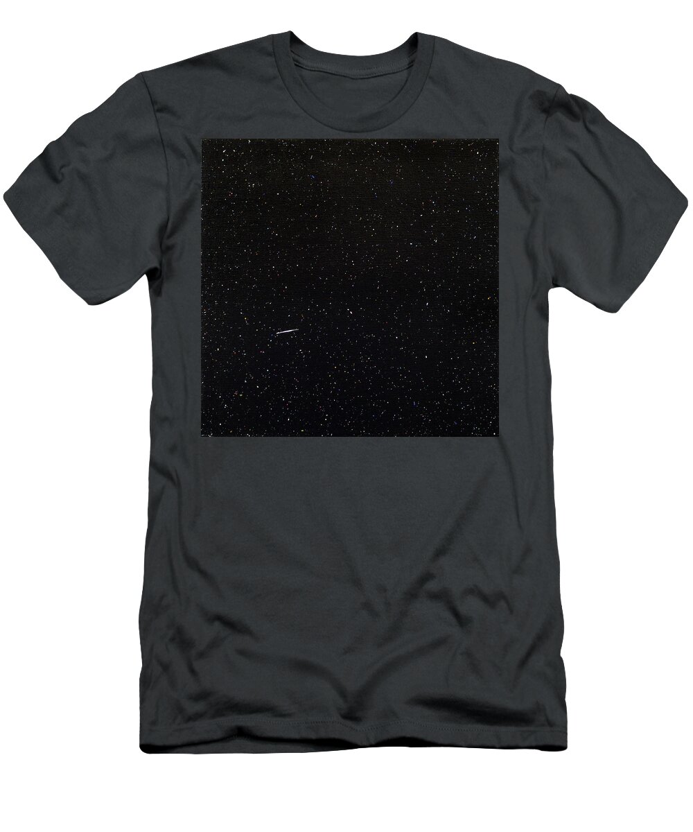 Black T-Shirt featuring the painting Field Number Twelve by Stephen Mauldin