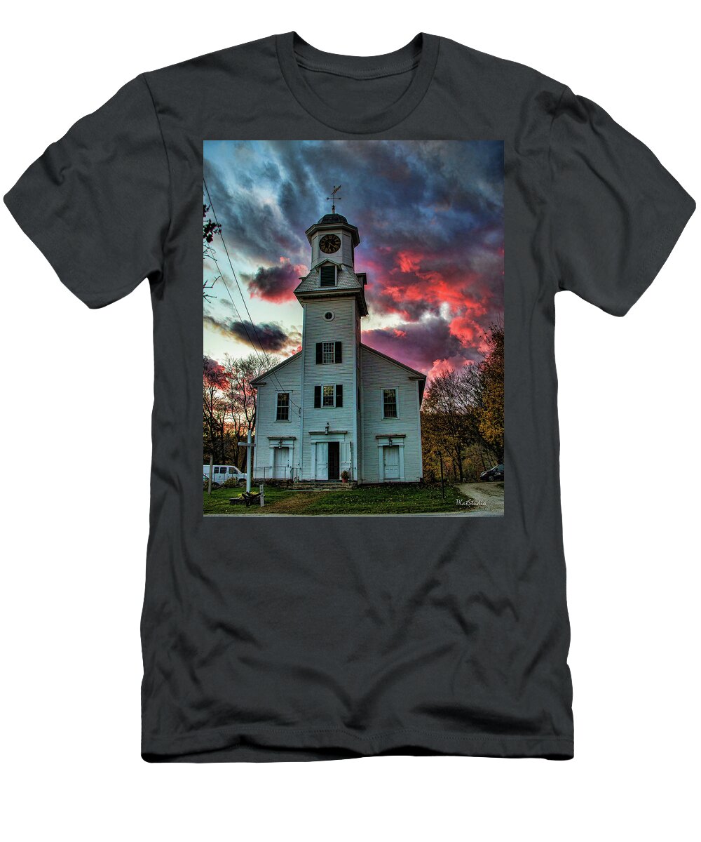 Vermont T-Shirt featuring the photograph Fire and Brimstone by Tim Kathka