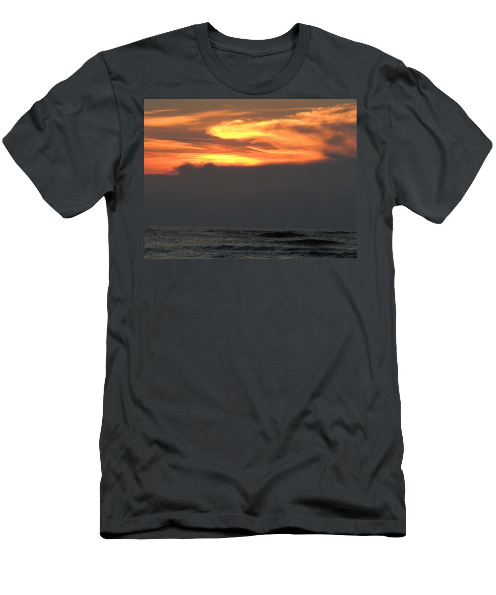 Sunrise T-Shirt featuring the photograph Fire in the Morning Sky by Vincent Green