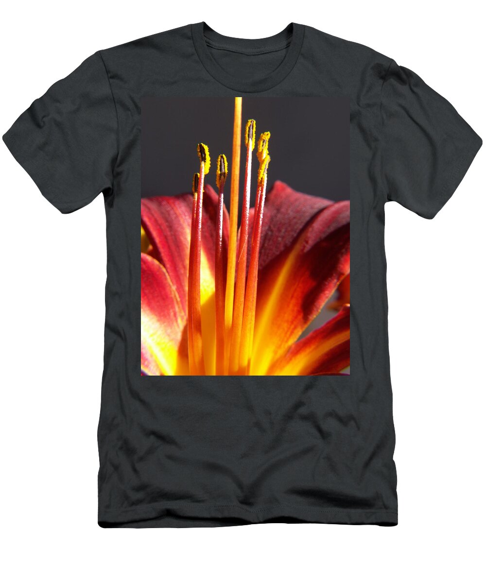 Fire Lily T-Shirt featuring the photograph Fire Lily 1 by Amy Fose