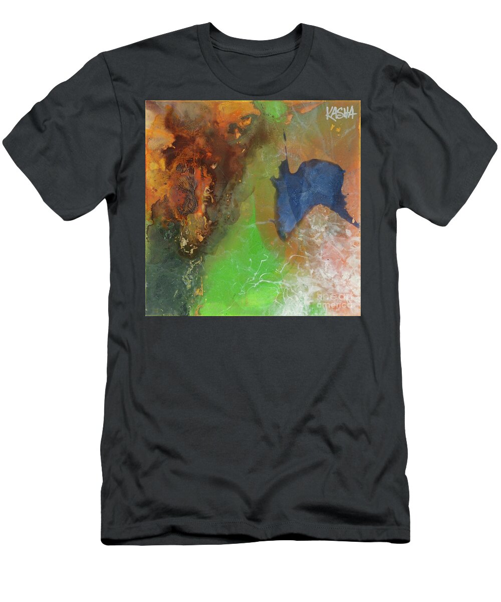 Abstract Painting T-Shirt featuring the painting Firefly by Kasha Ritter