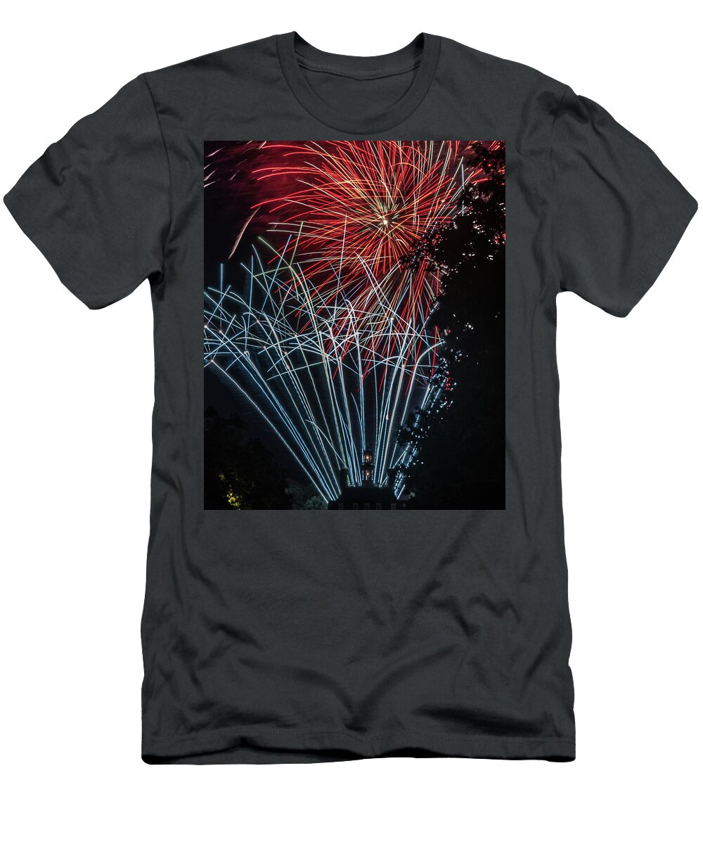 Fireworks T-Shirt featuring the photograph Fireworks 3 by Jerry Gammon