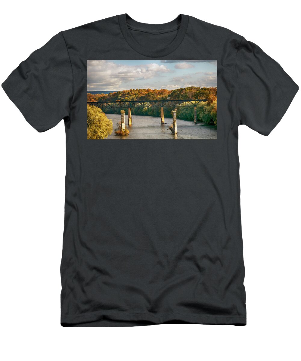 Potomac T-Shirt featuring the photograph Five Pillars by Mick Burkey