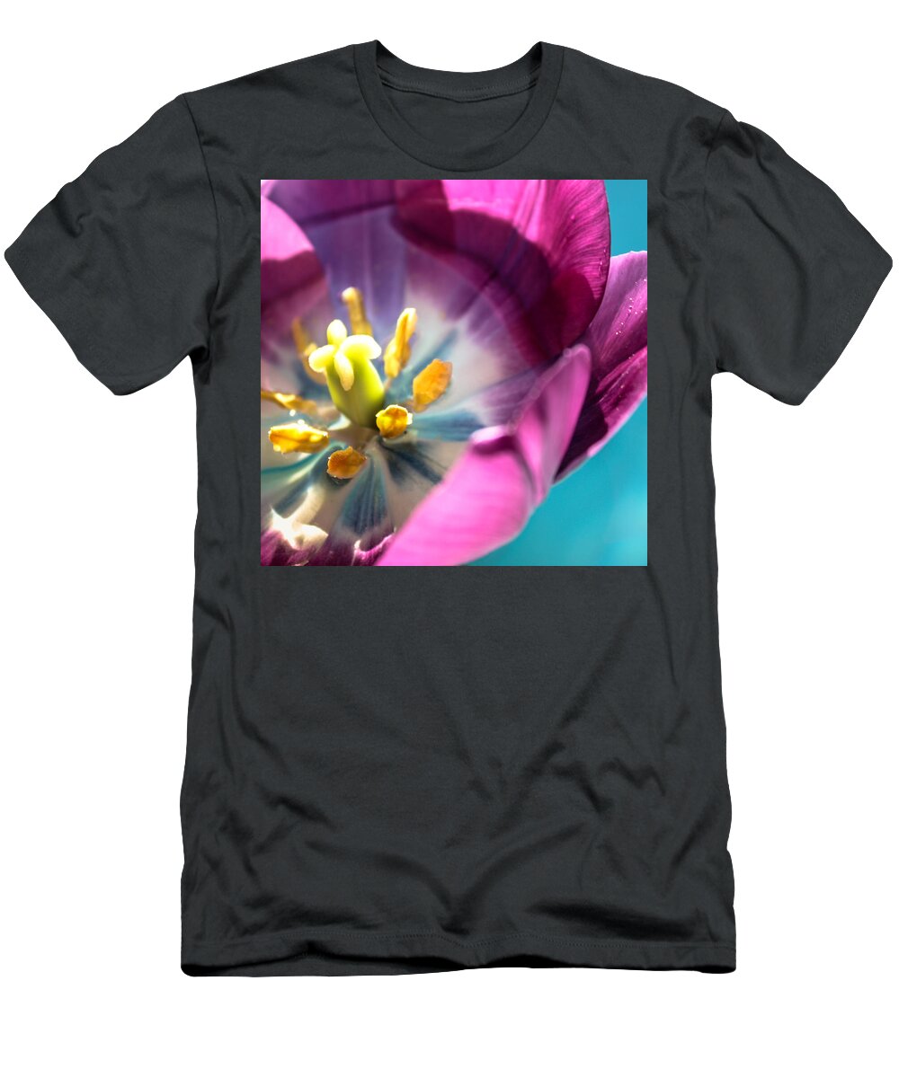 Tulip T-Shirt featuring the photograph Floater by Bobby Villapando